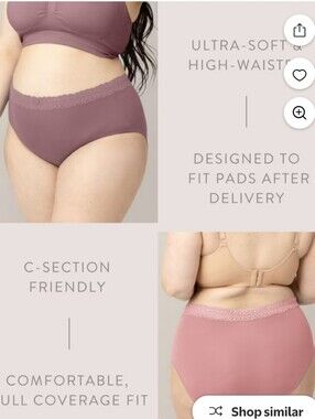 NWT 5-pack Kindred Bravely High-Waisted Post-Partum Panties